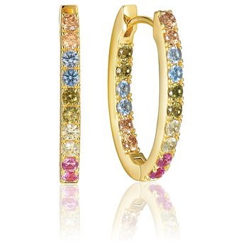 Sif Jakobs Jewellery Creolen SJ-E2312-XCZ-YG 925er Silber