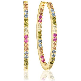 Sif Jakobs Jewellery Creolen SJ-E2313-XCZ-YG 925er Silber