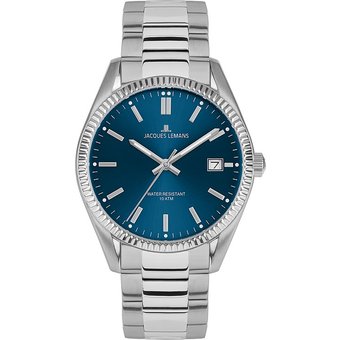 Jacques Lemans Herrenuhr Derby 50-3C Edelstahl
