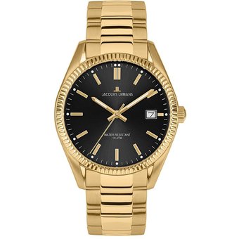 Jacques Lemans Herrenuhr Derby 50-3M Edelstahl