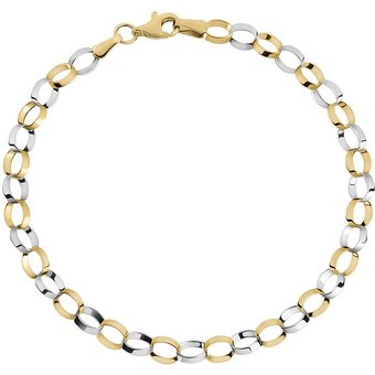 Valeria Armband 89132118 585er Gelbgold, 585er Weißgold