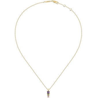 ESPRIT Kette SQUARE COLORS 89192564 925er Silber, Farbstein