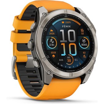 Garmin Smartwatch Fenix 8 - 51 mm AMOLED Sapphire Graphit Titanium Titan 010-02905-11
