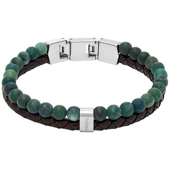 Fossil Armband JEWELRY JF04854040 Leder, Edelstahl
