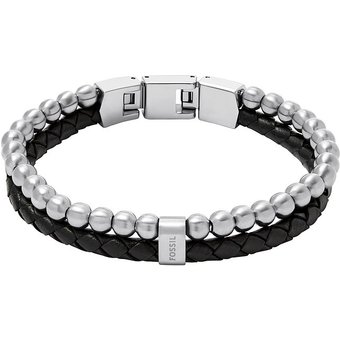 Fossil Armband JEWELRY JF04855040 Leder, Edelstahl