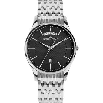 Jacques Lemans Herrenuhr London 1-2193F Edelstahl