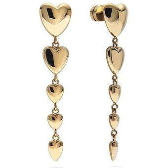 GMK Collection Ohrhänger PUFFY HEARTS 89219659 Edelstahl