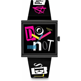 Swatch Unisexuhr 2507 SWATCH NO RULES SO34B100 Kunststoff