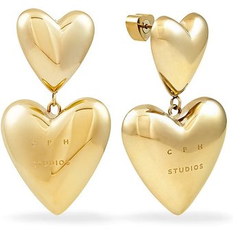 Copenhagen Ohrhänger Puffy Hearts CPJ-0001-E-40 Edelstahl