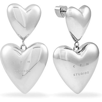Copenhagen Ohrhänger Puffy Hearts CPJ-0002-E-40 Edelstahl