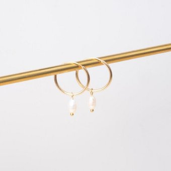 fejn jewelry Creole 'gemstone hoop'