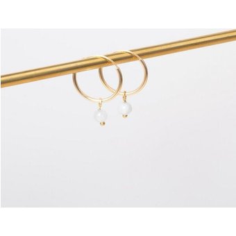 fejn jewelry Creole 'gemstone hoop'