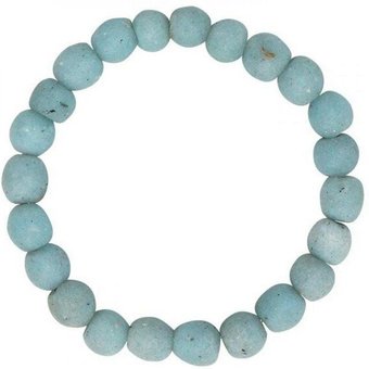 Global Mamas Armband mit Perlen aus Recycling Glas, Durchmesser ca. 7,5 cm