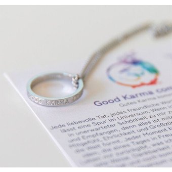 Divasya Silberne Kette mit Ring | Good Karma Comes Back
