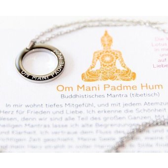Divasya Mantra Halskette | silber | Om Mani Padme Hum
