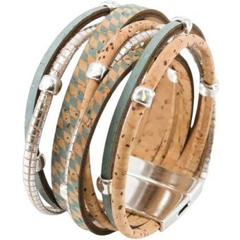 Artipel Veganes Kork-Armband mit Rauten