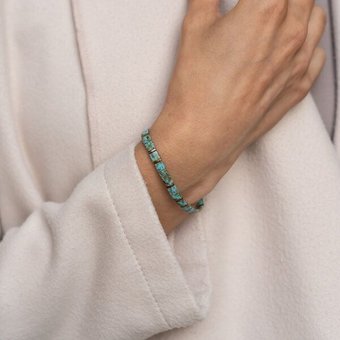 juni Türkises Perlenarmband "Janubio"