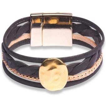 Kork-Deko Elegantes Armband aus Naturkork mit stilvollem Design – vegan & handgefertigt