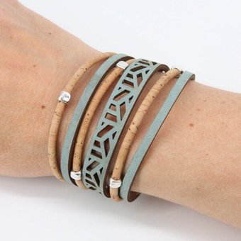 Artipel Veganes Kork-Armband "city break"