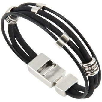 Artipel Veganes Kork-Armband mit verschiedenen Metall-Perlen
