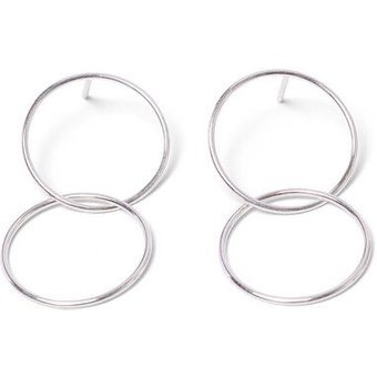 Jonathan Radetz Jewellery Stecker SPIRAL TWO, Silber 925, Sterlingsilber, Durchmesser 10 - 30 mm, Handmade in Germany