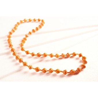 PEARLS OF AFRICA Schicke, lange Halskette aus Papierperlen "SAINT TROPEZ"
