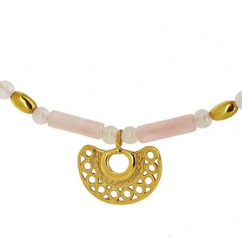 GLOBO Fair Trade Collier KIMAMA, 925er Silber, vergoldet