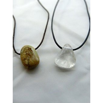 OneWorldMinerals Therapiestein Anhänger-Set "Erdung"