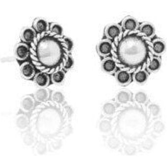pakilia Silber Ohrstecker Blume fein Fair-Trade und handmade
