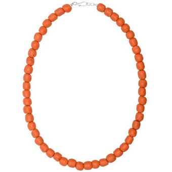 Global Mamas Halskette mit Perlen aus Recycling Glas, 46 cm