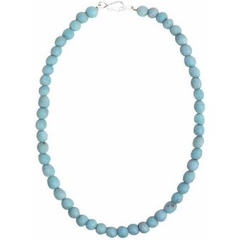 Global Mamas Halskette mit Perlen aus Recycling Glas, 46 cm