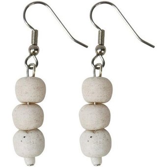Ohrhänger "Pearls" aus Recycling Glas, Global Mamas, Ghana