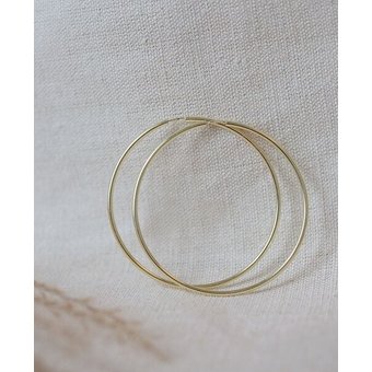 pikfine vergoldete Creolen // 57 mm