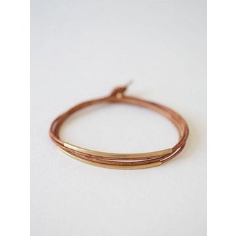 pikfine Tube Armband “Tingval” // vergoldet