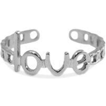 Größenverstellbarer Love Ring Ø17mm von Elektropulli