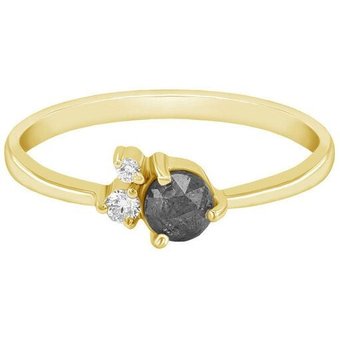 Eppi Zarter Ring mit Salt and Pepper Diamant Adnan