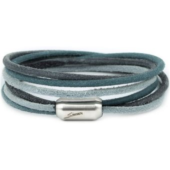 Simaru Echtleder-/Wickelarmband für Damen & Herren mit Magnetverschluss