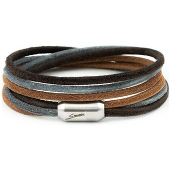 Simaru Echtleder-/Wickelarmband für Damen & Herren mit Magnetverschluss