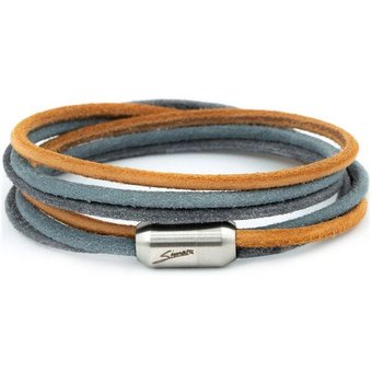 Simaru Echtleder-/Wickelarmband für Damen & Herren mit Magnetverschluss