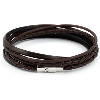 Simaru Echtleder- /Wickelarmband für Damen & Herren mit Magnetverschluss