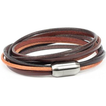 Simaru Echtleder- /Wickelarmband für Damen & Herren mit Magnetverschluss