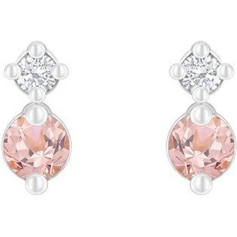 Eppi Minimalistische Ohrringe mit Morganiten und Diamanten Durante