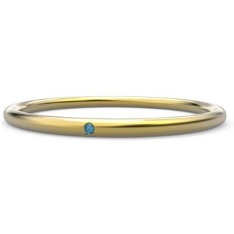 Jonathan Radetz Jewellery Ring REMEMBER, Gold 585, 14 karat, farbiger Diamant, Größe 48 - 60, Handmade