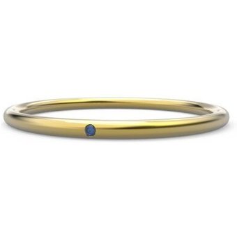 Jonathan Radetz Jewellery Ring REMEMBER, Gold 585, 14 karat, farbiger Diamant, Größe 48 - 60, Handmade