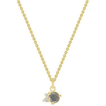 Eppi Goldene Halskette mit Salt´n´Pepper Diamanten Niria