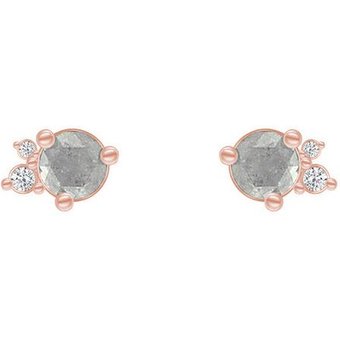 Eppi Goldohrringe mit Salt´n´Pepper Diamanten Meave