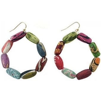 Worldfinds Kantha Ohrringe Kai Hoops