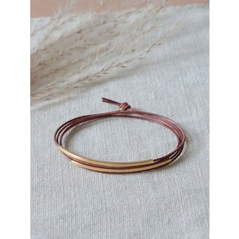 pikfine Tube Armband “Tingval” // vergoldet