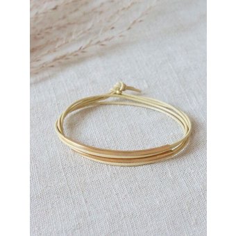 pikfine Tube Armband “Tingval” // vergoldet