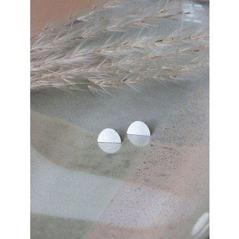 pikfine Ohrstecker "Moon" // silber